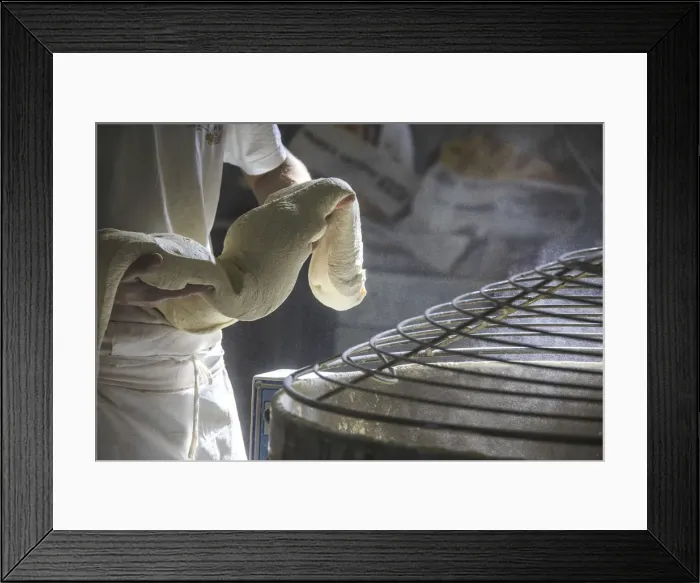 Framed Print : Baker kneads with the intent to make bread. Lombardy. Italy. Europe Framed Print : Baker kneads with the intent to make bread. Lombardy. Italy. Europe