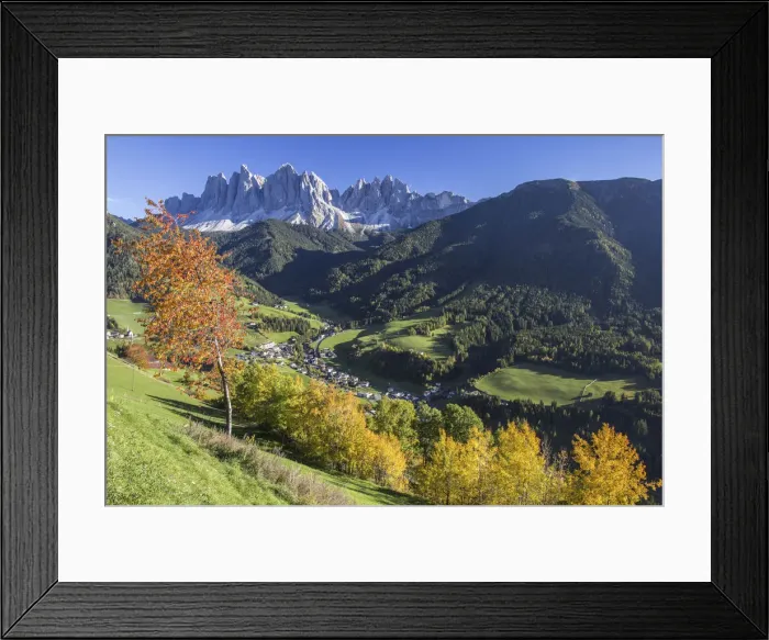 Framed Print : St. Magdalena Funes Valley South Tyrol Dolomites Italy Europe Framed Print : St. Magdalena Funes Valley South Tyrol Dolomites Italy Europe