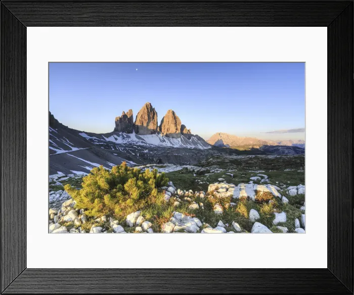 Framed Print : Three Peaks of Lavaredo. Sesto Dolomites Trentino Alto Adige Italy Europe Framed Print : Three Peaks of Lavaredo. Sesto Dolomites Trentino Alto Adige Italy Europe