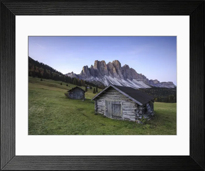 Framed Print : Malga Zannes and the Odle in background. Funes Valley South Tyrol Dolomites Italy Europe Framed Print : Malga Zannes and the Odle in background. Funes Valley South Tyrol Dolomites Italy Europe