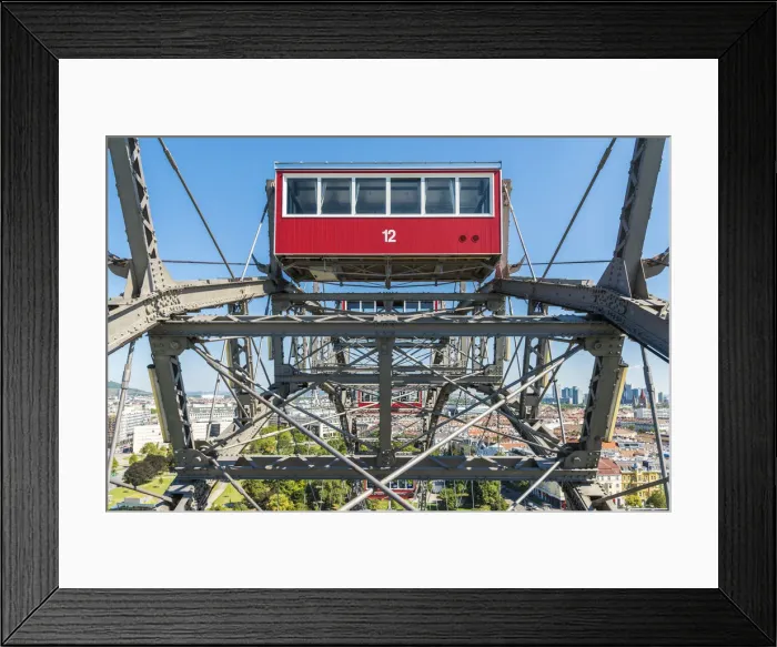 Framed Print : Vienna, Austria, Europe. The Giant Ferris Wheel Framed Print : Vienna, Austria, Europe. The Giant Ferris Wheel