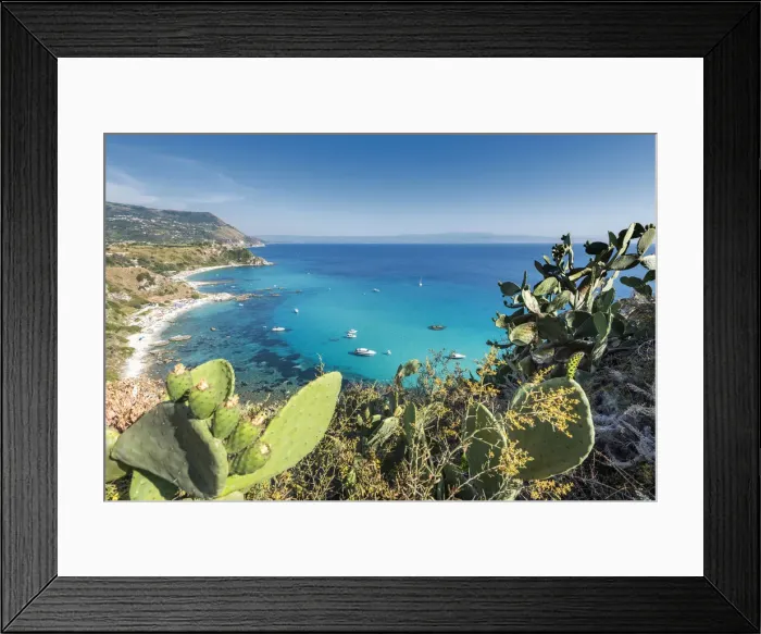 Framed Print : Capo Vaticano, Ricadi, province of Vibi Valentia, Calabria, Italy, Europe