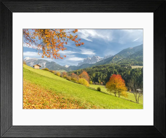 Framed Print : Funes Valley, Dolomites, province of Bolzano, South Tyrol, Italy Framed Print : Funes Valley, Dolomites, province of Bolzano, South Tyrol, Italy