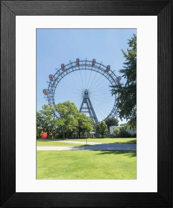 Framed Print : Vienna, Austria, Europe. The Giant Ferris Wheel Framed Print : Vienna, Austria, Europe. The Giant Ferris Wheel