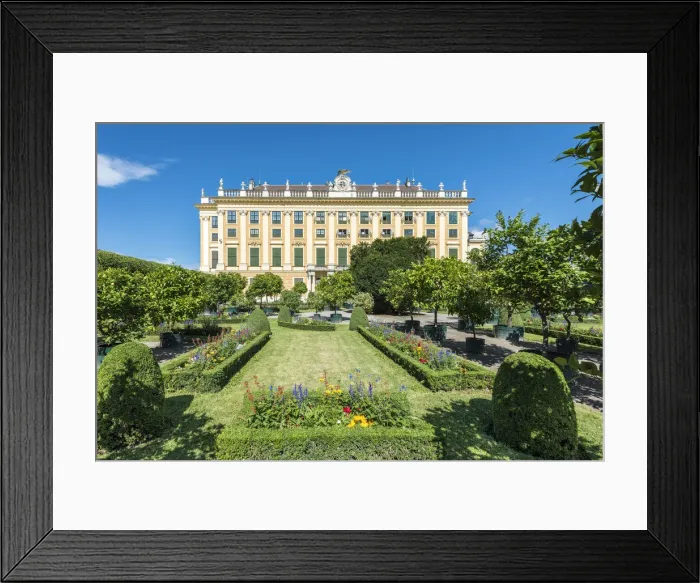 Framed Print : Vienna, Austria, Europe. The Schaonbrunn Palace and the Privy Garden Framed Print : Vienna, Austria, Europe. The Schaonbrunn Palace and the Privy Garden