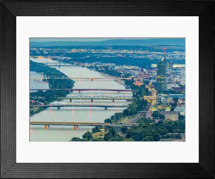 Framed Print : Vienna, Austria, Europe. View of Vienna from Leopoldsberg Framed Print : Vienna, Austria, Europe. View of Vienna from Leopoldsberg