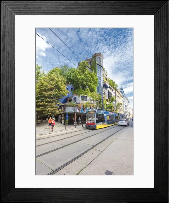 Framed Print : Vienna, Austria, Europe. The Hundertwasser House Framed Print : Vienna, Austria, Europe. The Hundertwasser House