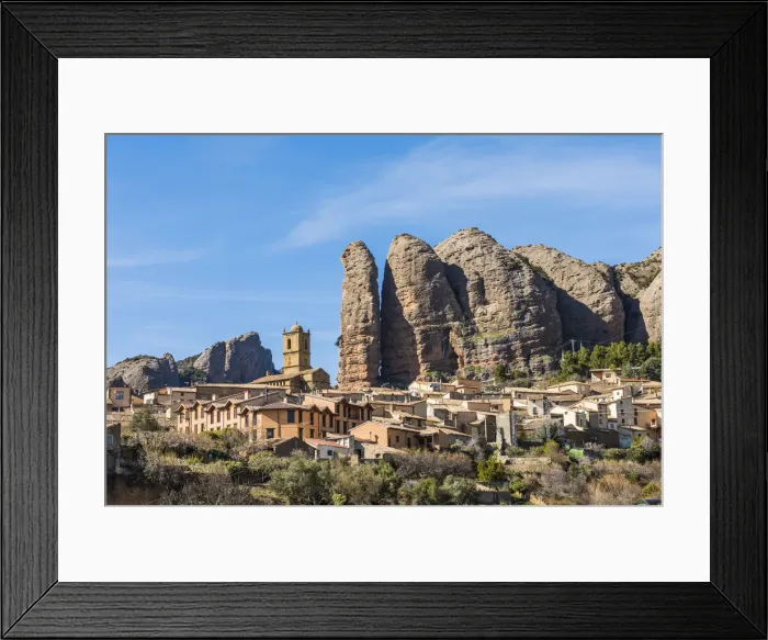 Framed Print : Aguero village, province of Huesca, Aragon, Spain Framed Print : Aguero village, province of Huesca, Aragon, Spain
