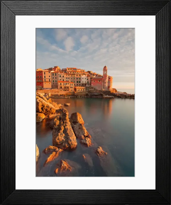 Framed Print : Europe, Italy, Liguria, La Spezia district. Tellaro at sunset Framed Print : Europe, Italy, Liguria, La Spezia district. Tellaro at sunset