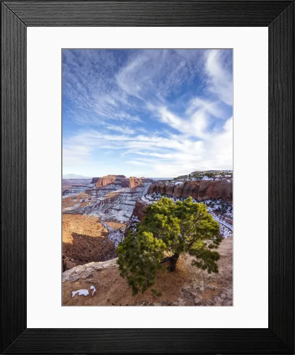 Framed Print : Shafer Canyon Overlook, Canyonlands National Park, Moab, Utah, USA