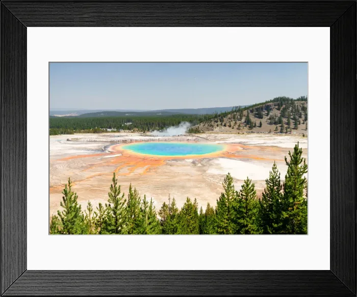 Framed Print : Grand Prismatic Spring, Yellowstone National Park, Wyoming, USA