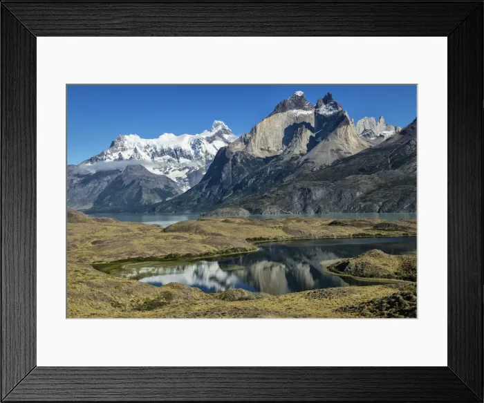Framed Print : South America, Patagonia, Chile, Region de Magallanes y de la Antartica, Torres del