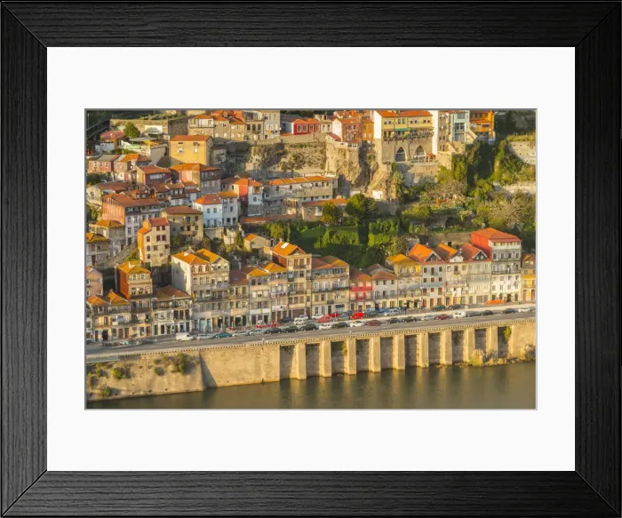 Framed Print : Porto old town. Oporto city, Porto district, Portugal, Europe