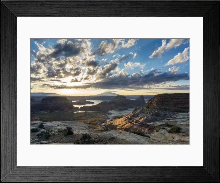 Framed Print : Sunrise at Alstrom Point, Lake Powell, Glen Canyon National Recreation Area, Page Framed Print : Sunrise at Alstrom Point, Lake Powell, Glen Canyon National Recreation Area, Page