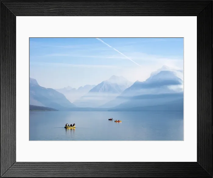 Framed Print : Lake McDonald, Glacier National Park, West Glacier, Montana; USA