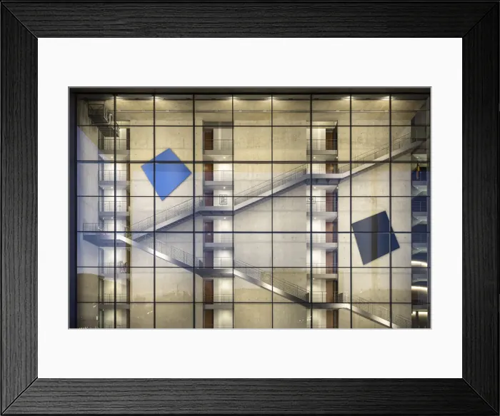 Framed Print : Staircase in front of the Paul-Lobe-House in Government district, Berlin Framed Print : Staircase in front of the Paul-Lobe-House in Government district, Berlin