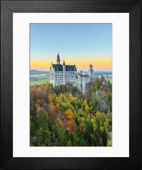 Framed Print : Schwangau, Bavaria, Germany, Europe. Neuschwanstein castle viewed from Marienbrucke Framed Print : Schwangau, Bavaria, Germany, Europe. Neuschwanstein castle viewed from Marienbrucke