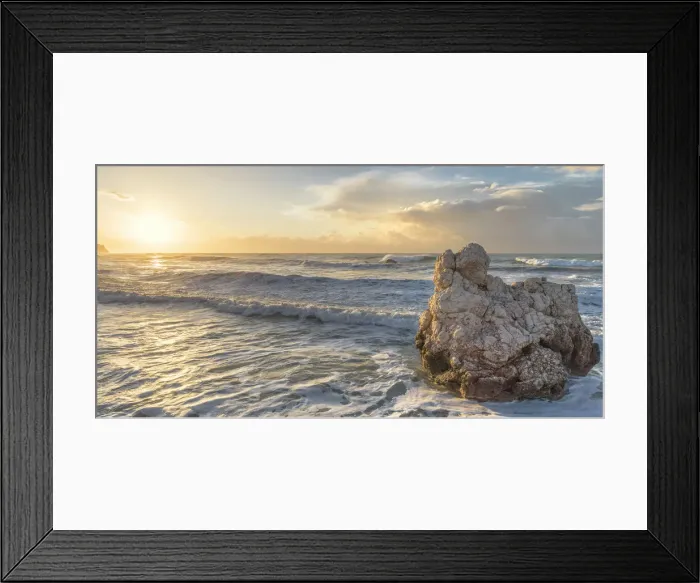 Framed Print : Cyprus, Paphos, Petra tou Romiou also known as AphroditeAos Framed Print : Cyprus, Paphos, Petra tou Romiou also known as AphroditeAos