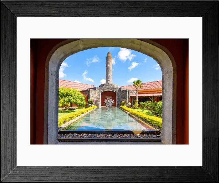 Framed Print : The Chamarel Rum factory. Chamarel, Black River (Riviere Noire), Mauritius, Africa