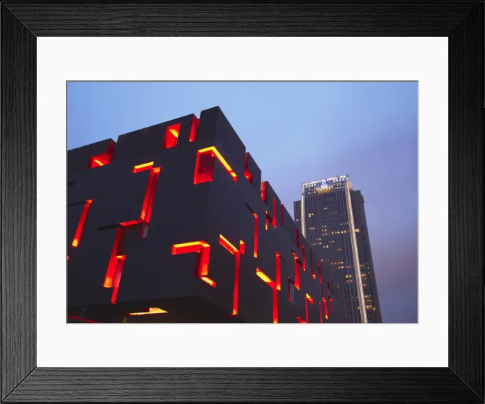 Framed Print : Modern architecture with Ritz-Carlton hotel, Guangzhou, Guangdong Province, China Framed Print : Modern architecture with Ritz-Carlton hotel, Guangzhou, Guangdong Province, China