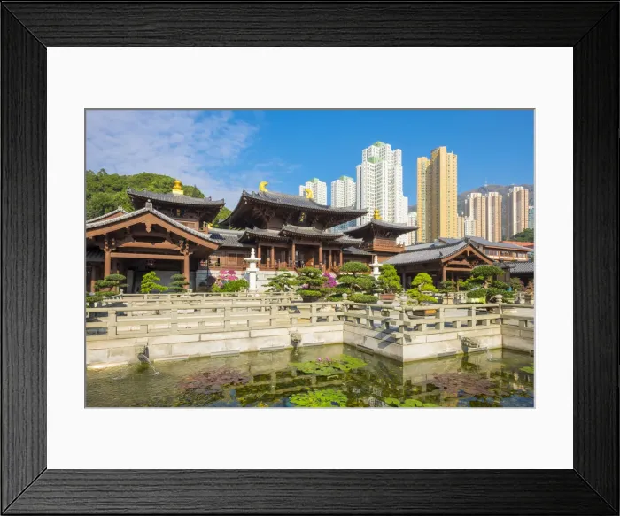 Framed Print : Chi Lin Nunnery, Wong Tai Sin district, Kowloon, Hong Kong, China Framed Print : Chi Lin Nunnery, Wong Tai Sin district, Kowloon, Hong Kong, China