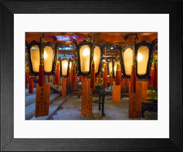 Framed Print : Prayer lanterns at Man Mo Temple, Sheung Wan, Central District, Hong Kong Island Framed Print : Prayer lanterns at Man Mo Temple, Sheung Wan, Central District, Hong Kong Island