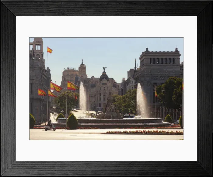 Framed Print : Fuente de Cibeles (Cibeles Fountain), Cibeles Square, Madrid, Spain