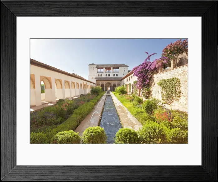 Framed Print : The Court of la Acequia, Generalife Palace, Granada, province of Granada, Andalusia Framed Print : The Court of la Acequia, Generalife Palace, Granada, province of Granada, Andalusia