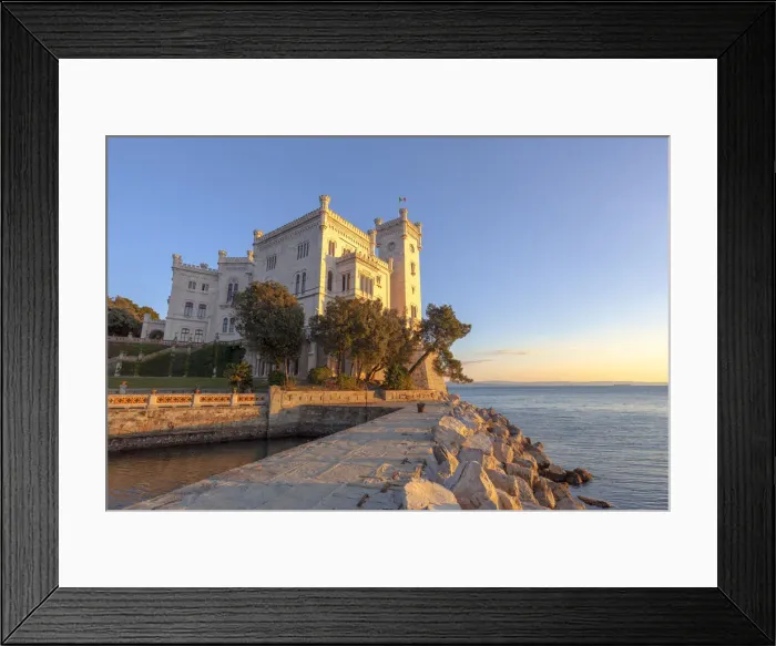 Framed Print : Miramare Castle, Trieste, Friuli-Venezia Giulia, Italy