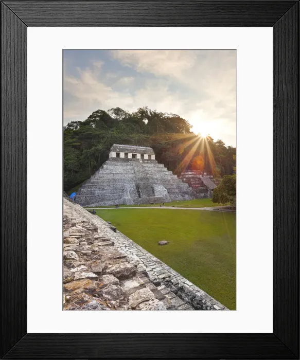 Framed Print : Temple of the Inscriptions; Palenque archeological site; Palenque National Park; Chiapas Framed Print : Temple of the Inscriptions; Palenque archeological site; Palenque National Park; Chiapas