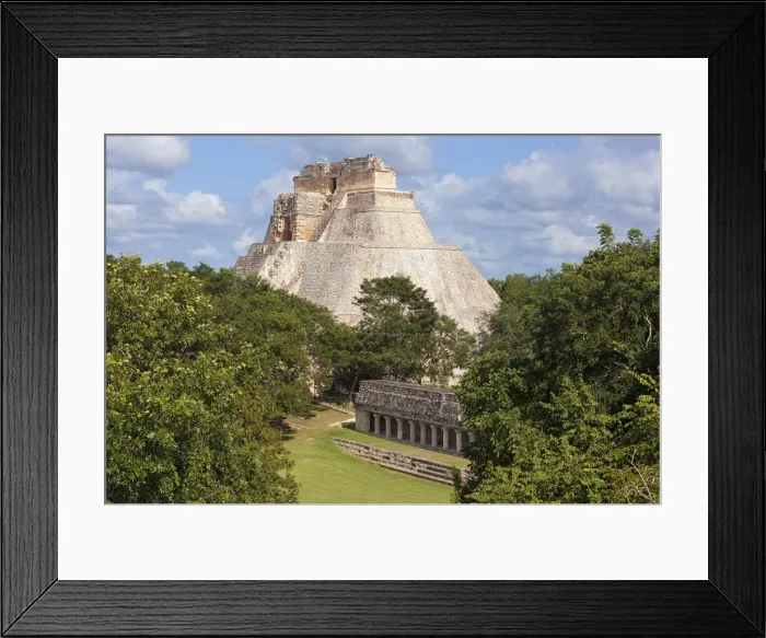 Framed Print : Pyramid of the Magician, Uxmal archeological site, Yucatan, Mexico Framed Print : Pyramid of the Magician, Uxmal archeological site, Yucatan, Mexico