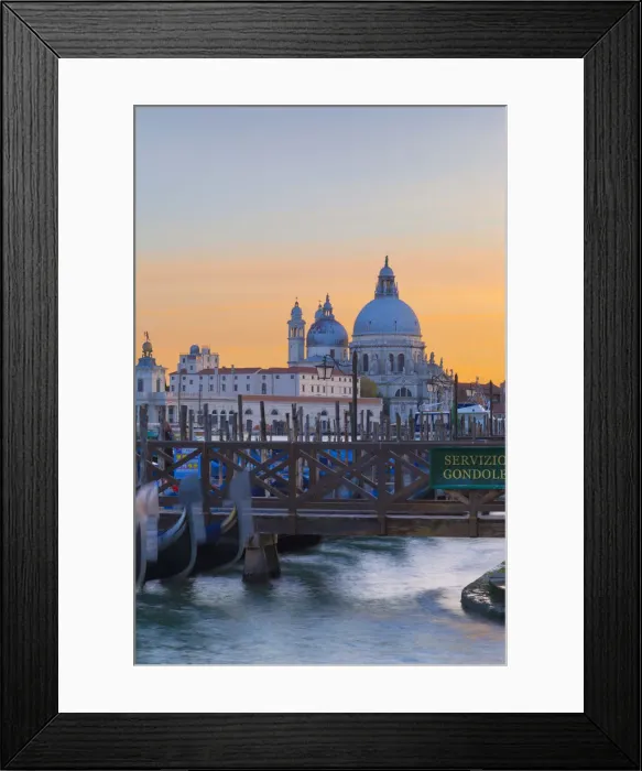 Framed Print : Santa Maria della Salute Basilica from Riva degli Schiavoni at sunset, Venice, Veneto Framed Print : Santa Maria della Salute Basilica from Riva degli Schiavoni at sunset, Venice, Veneto