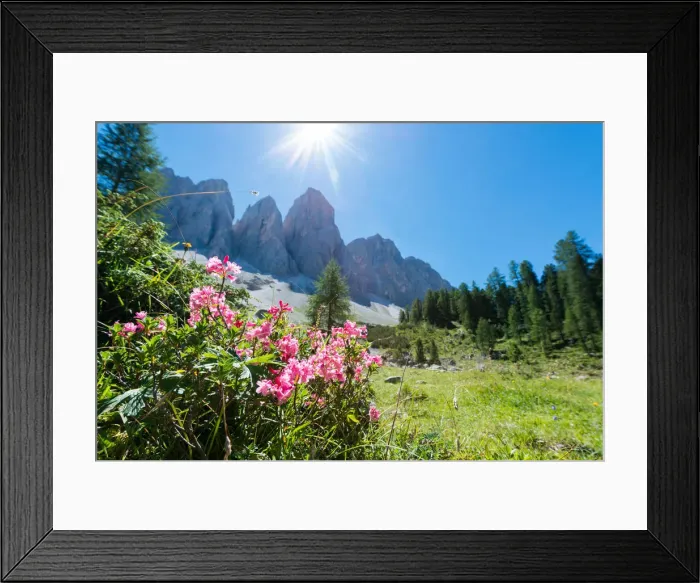Framed Print : Funes Valley, Dolomites, South Tyrol, Bolzano province, Italy, Europe