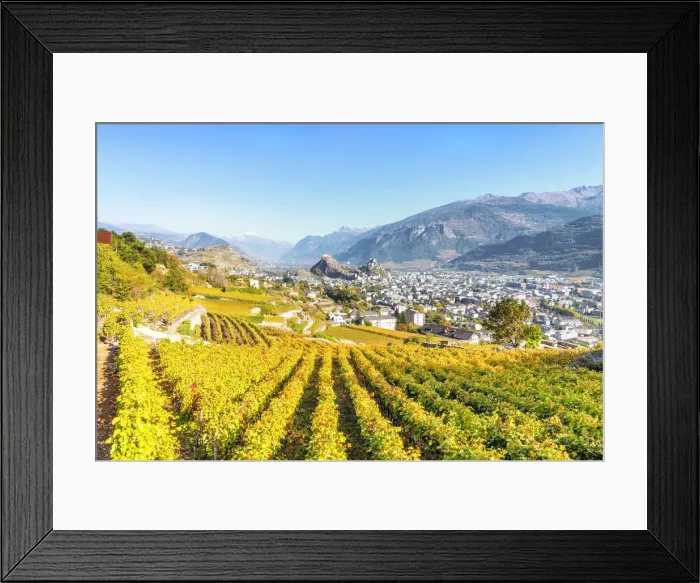 Framed Print : Sion, Canton of Valais, Switzerland, Europe Framed Print : Sion, Canton of Valais, Switzerland, Europe