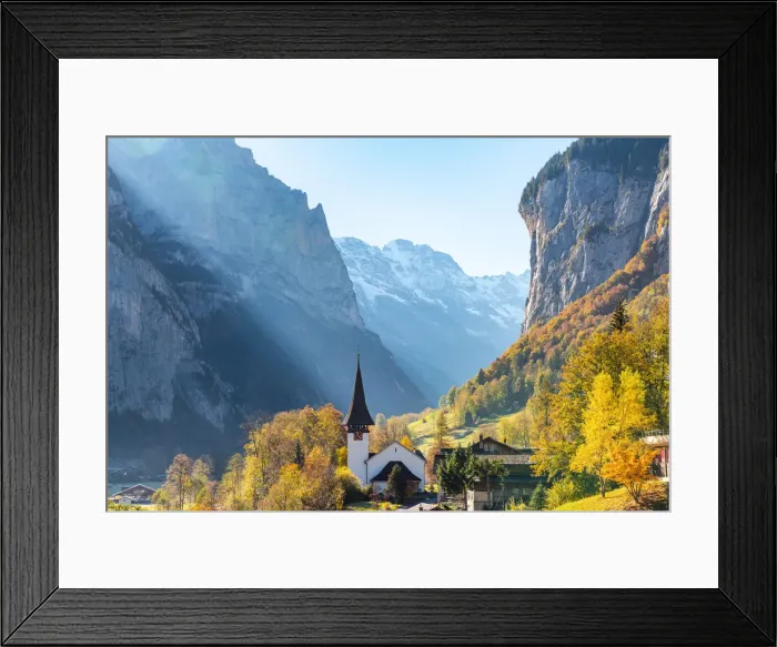Framed Print : Lauterbrunnen, Berner Oberland, Switzerland, Europe