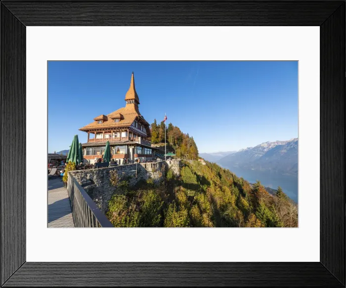 Framed Print : Harder Kulm, Canton of Bern, Switzerland, Europe Framed Print : Harder Kulm, Canton of Bern, Switzerland, Europe