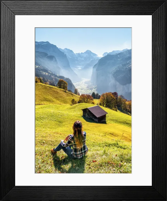 Framed Print : Wengen and Lauterbrunnen valley. Wengen, Canton of Bern, Switzerland, Europe (MR) Framed Print : Wengen and Lauterbrunnen valley. Wengen, Canton of Bern, Switzerland, Europe (MR)