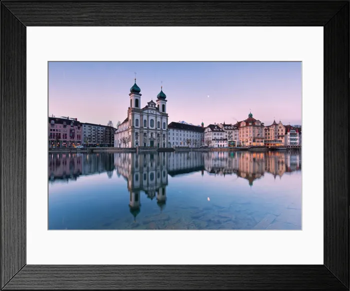 Framed Print : Europe, Switzerland, Lucerne at sunrise Framed Print : Europe, Switzerland, Lucerne at sunrise