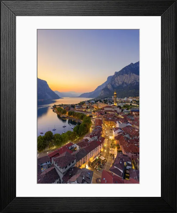 Framed Print : Lecco, Lombardy, Italy, Europe Framed Print : Lecco, Lombardy, Italy, Europe