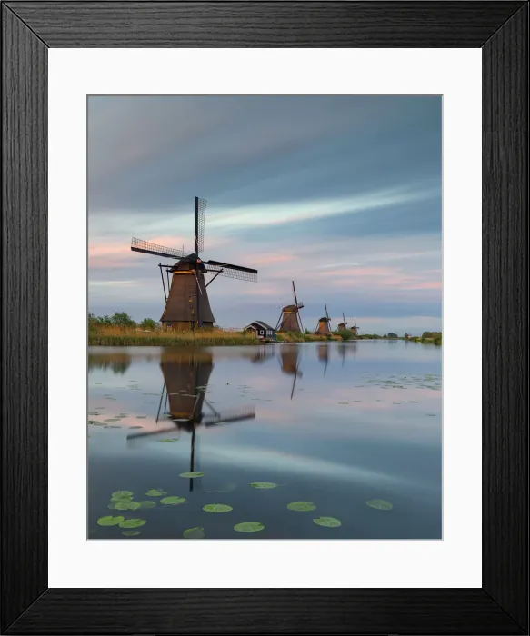 Framed Print : Windmill, Kinderdijk, Molenlanden, South Holland, Netherlands Framed Print : Windmill, Kinderdijk, Molenlanden, South Holland, Netherlands