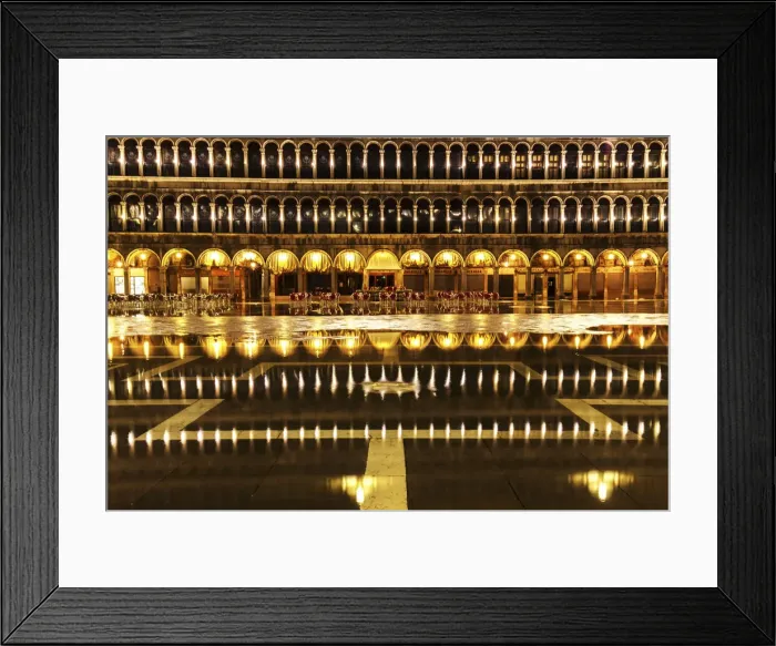 Framed Print : St Mark square at high tide, Venice, Veneto, Italy Framed Print : St Mark square at high tide, Venice, Veneto, Italy