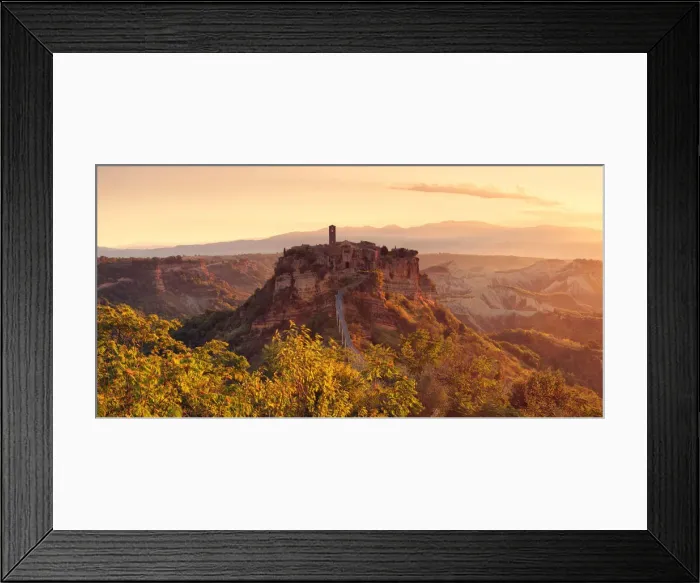 Framed Print : Europe, Italy, Lazio, Viterbo district. Civita di Bagnoregio Framed Print : Europe, Italy, Lazio, Viterbo district. Civita di Bagnoregio