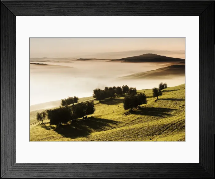 Framed Print : Landscape in the Siena province, Tuscany, Italy Framed Print : Landscape in the Siena province, Tuscany, Italy