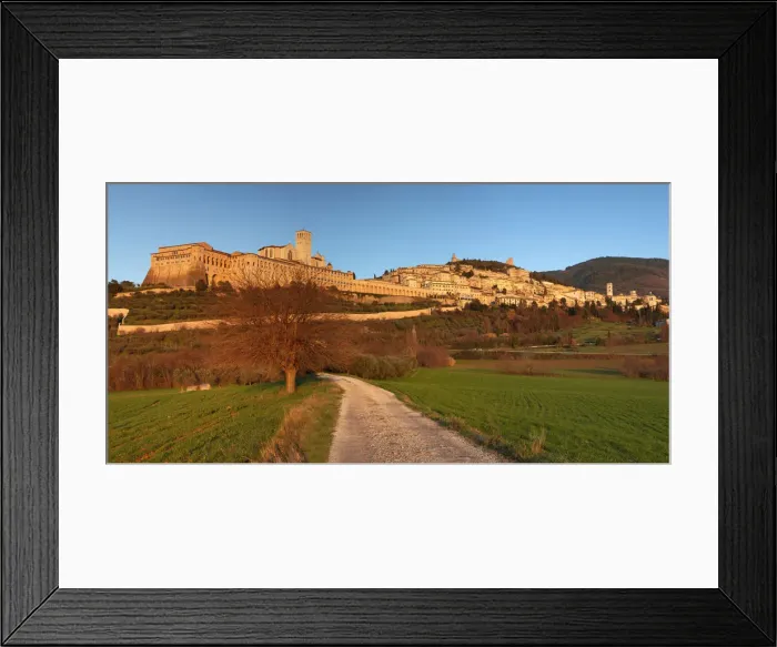 Framed Print : Europe, Umbria, Perugia district. Assisi at sunset Framed Print : Europe, Umbria, Perugia district. Assisi at sunset
