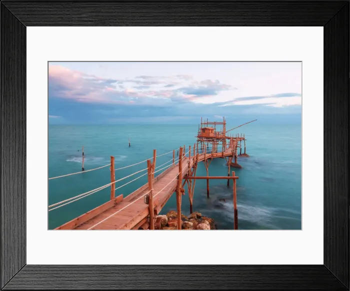 Framed Print : Europe, Italy, Abruzzo, Ortona, Chieti district. Trabocchi Coast Framed Print : Europe, Italy, Abruzzo, Ortona, Chieti district. Trabocchi Coast