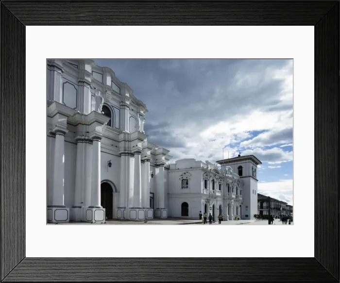 Framed Print : South America, Colombia, Cauca, Popayan, view of the colonial city center of Popayan Framed Print : South America, Colombia, Cauca, Popayan, view of the colonial city center of Popayan