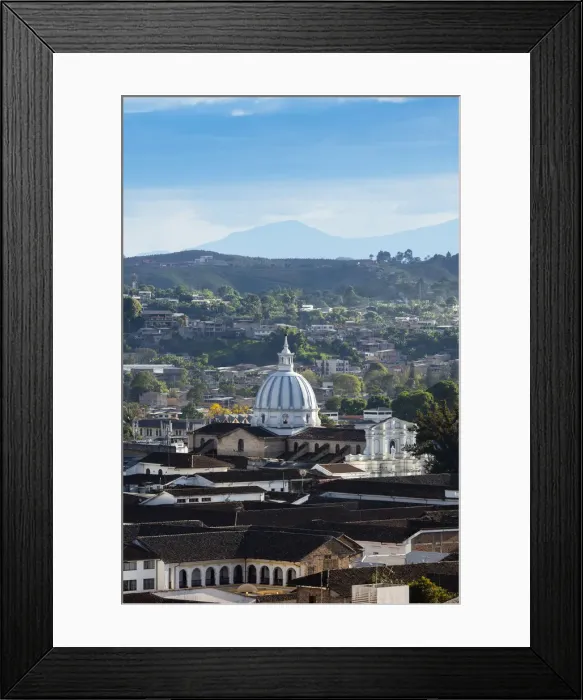 Framed Print : South America, Colombia, Cauca, Popayan, view of the colonial city center of Popayan Framed Print : South America, Colombia, Cauca, Popayan, view of the colonial city center of Popayan