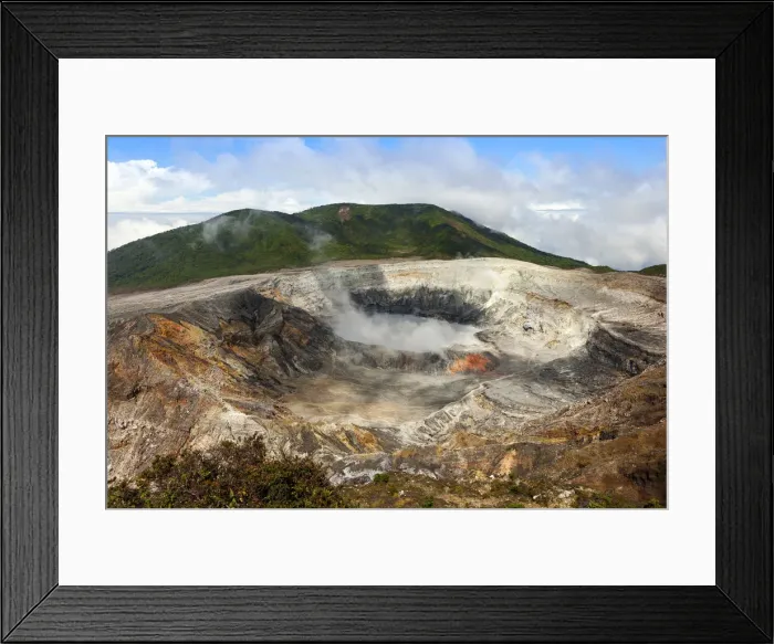 Framed Print : Central America, Costa Rica, Poas volcano - an active 2, 708-metre (8, 885 ft) stratovolcano Framed Print : Central America, Costa Rica, Poas volcano - an active 2, 708-metre (8, 885 ft) stratovolcano