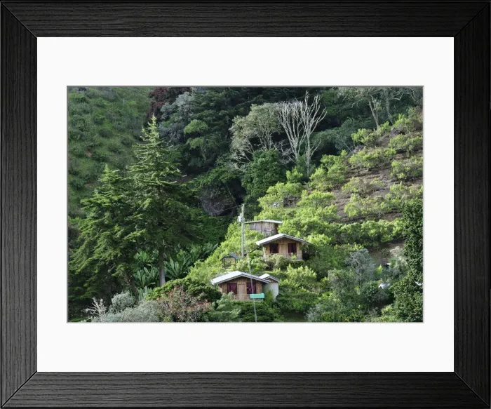 Framed Print : Central America, Costa Rica, Houses on the hillside Framed Print : Central America, Costa Rica, Houses on the hillside