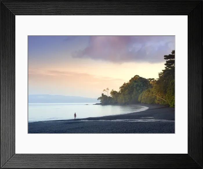 Framed Print : Central America, Costa Rica, Puntarenas, Golfito, a local man walking along Nicuesa Framed Print : Central America, Costa Rica, Puntarenas, Golfito, a local man walking along Nicuesa